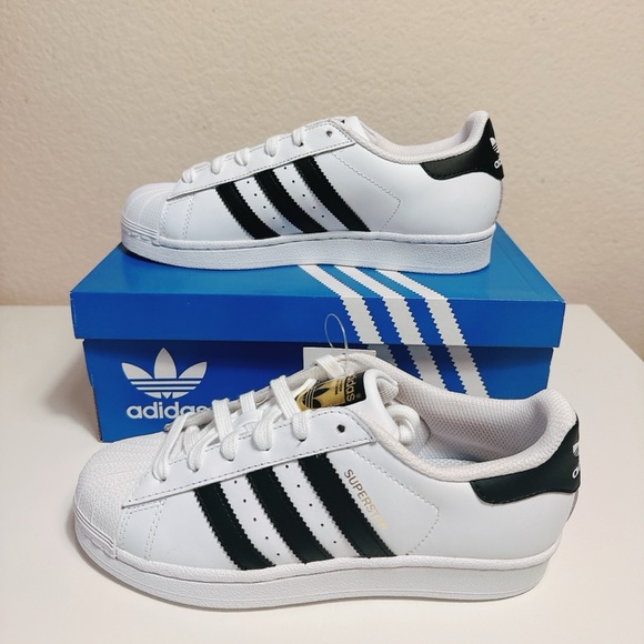 Adidas Originals Superstar J C77154 White Black US 5 New with Box